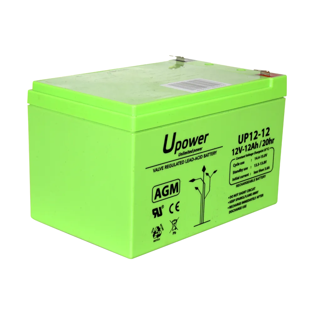 Batería BATT-1212-U 12V 12Ah AGM para Centrales Incendio