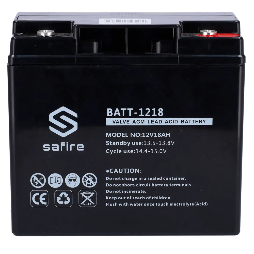 Batería BATT-1218 12V 18Ah AGM Centrales Incendio