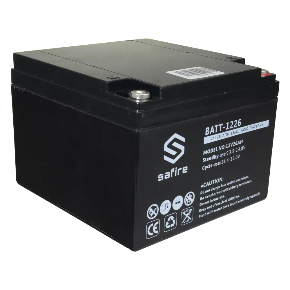 Batería BATT-1226 12V 26Ah AGM para Centrales de Incendio