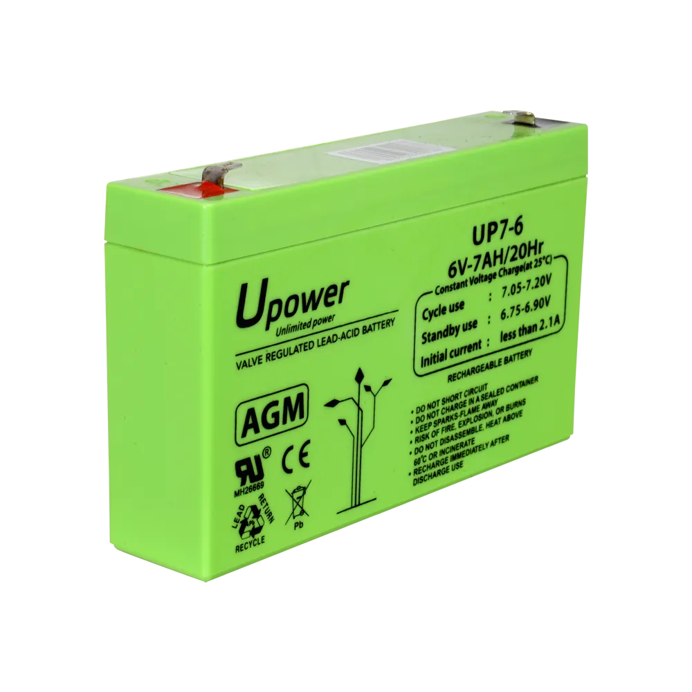 Batería Recargable 6V 7Ah BATT-6070-U para Centrales