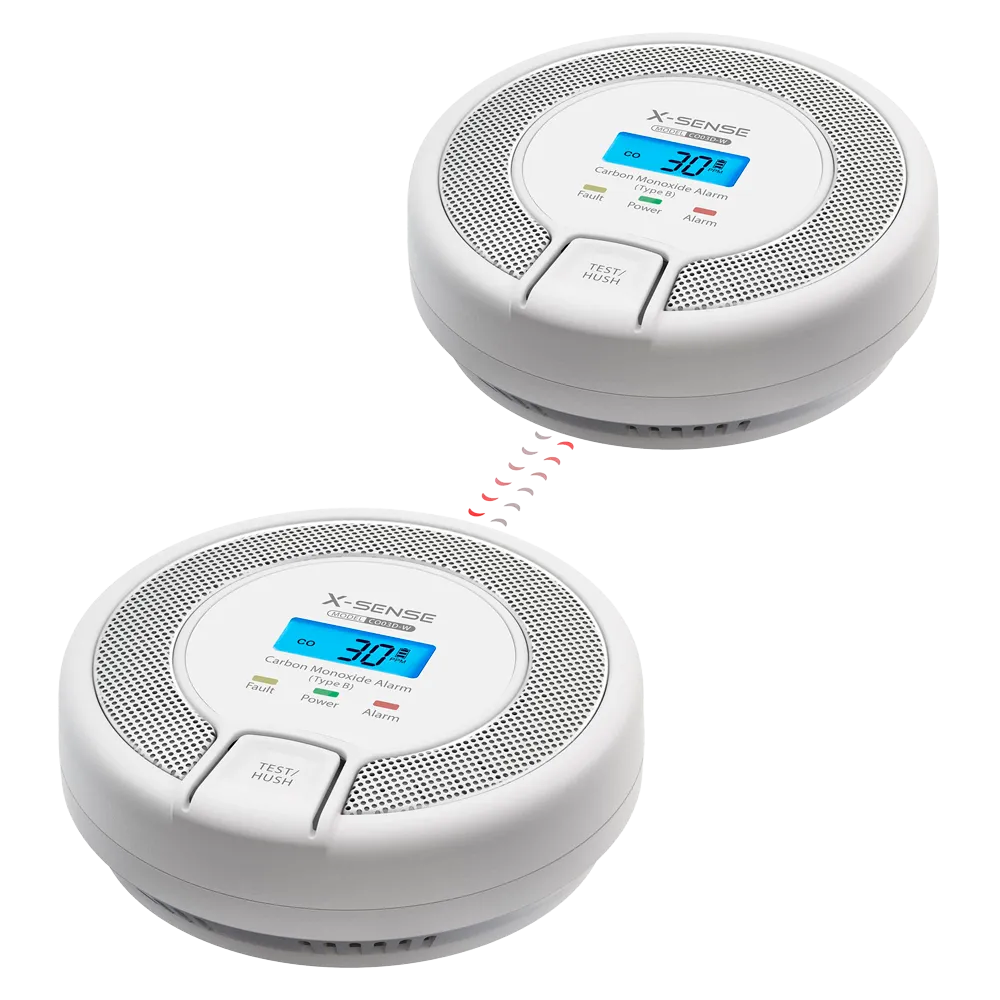 Detector CO Interconectable X-Sense CO03D-W RF 868 MHz