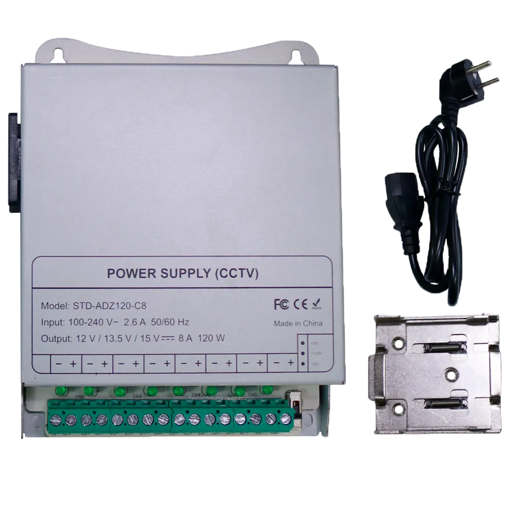 Fuente Conmutada DC12V10A-8-DIN 12V 120W Carril DIN