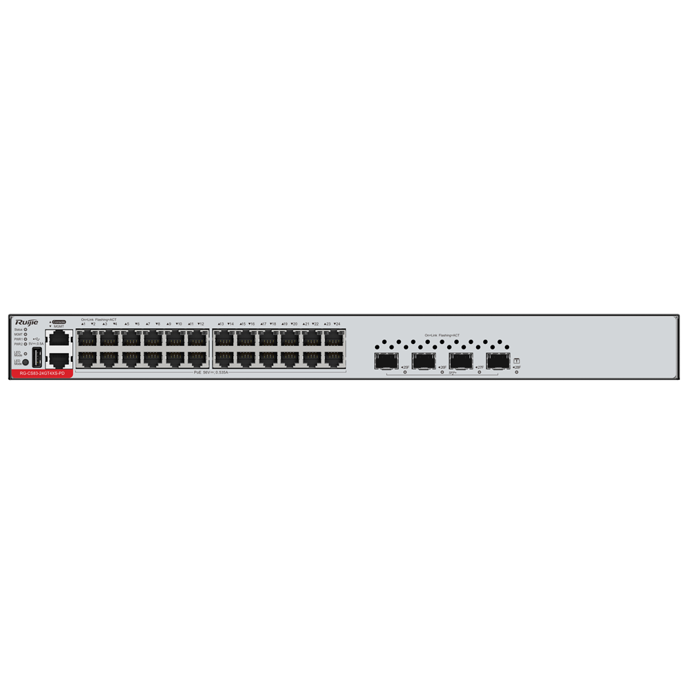 Reyee - RG-CS83-24GT4XS - Switch 24P Gigabit Sin PoE Gestionable SFP - Imagen 2