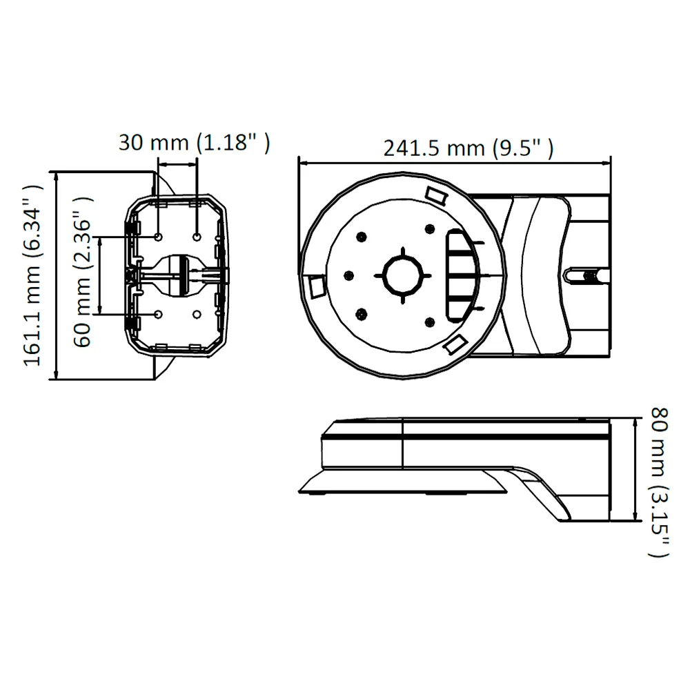 Soporte Pared Hikvision DS-1294ZJ-TRL para Cámaras PTZ