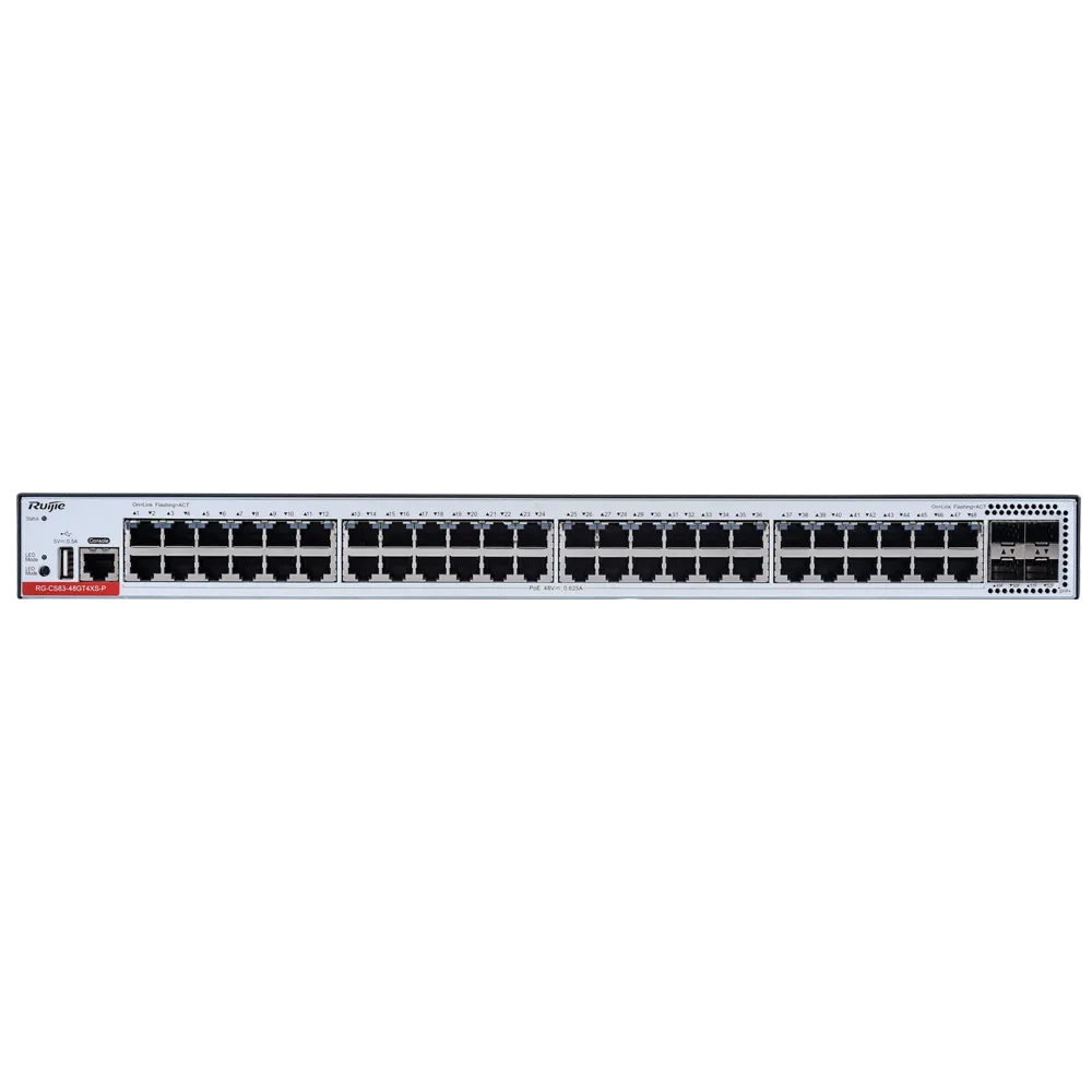 Switch Gestionable PoE+ 48 Puertos Gigabit RG-CS83-48GT4XS-P