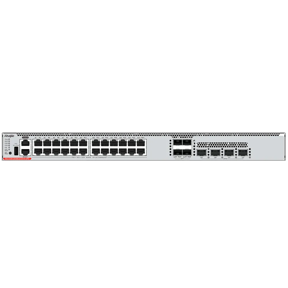 Switch PoE Gestionable 24 Puertos Multigigabit RG-CS86-24XMG4XS4VS-UPD