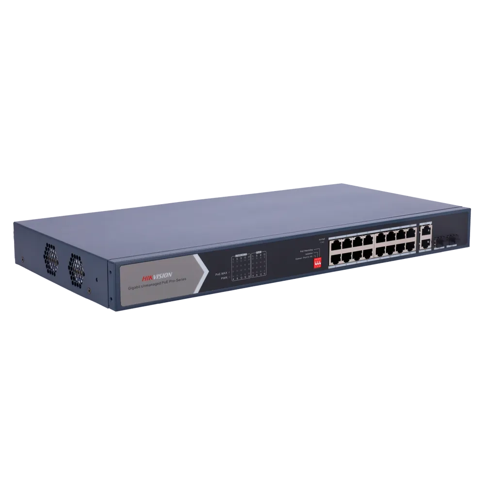 Switch PoE Gigabit 18 Puertos HIKVISION DS-3E0520HP-E