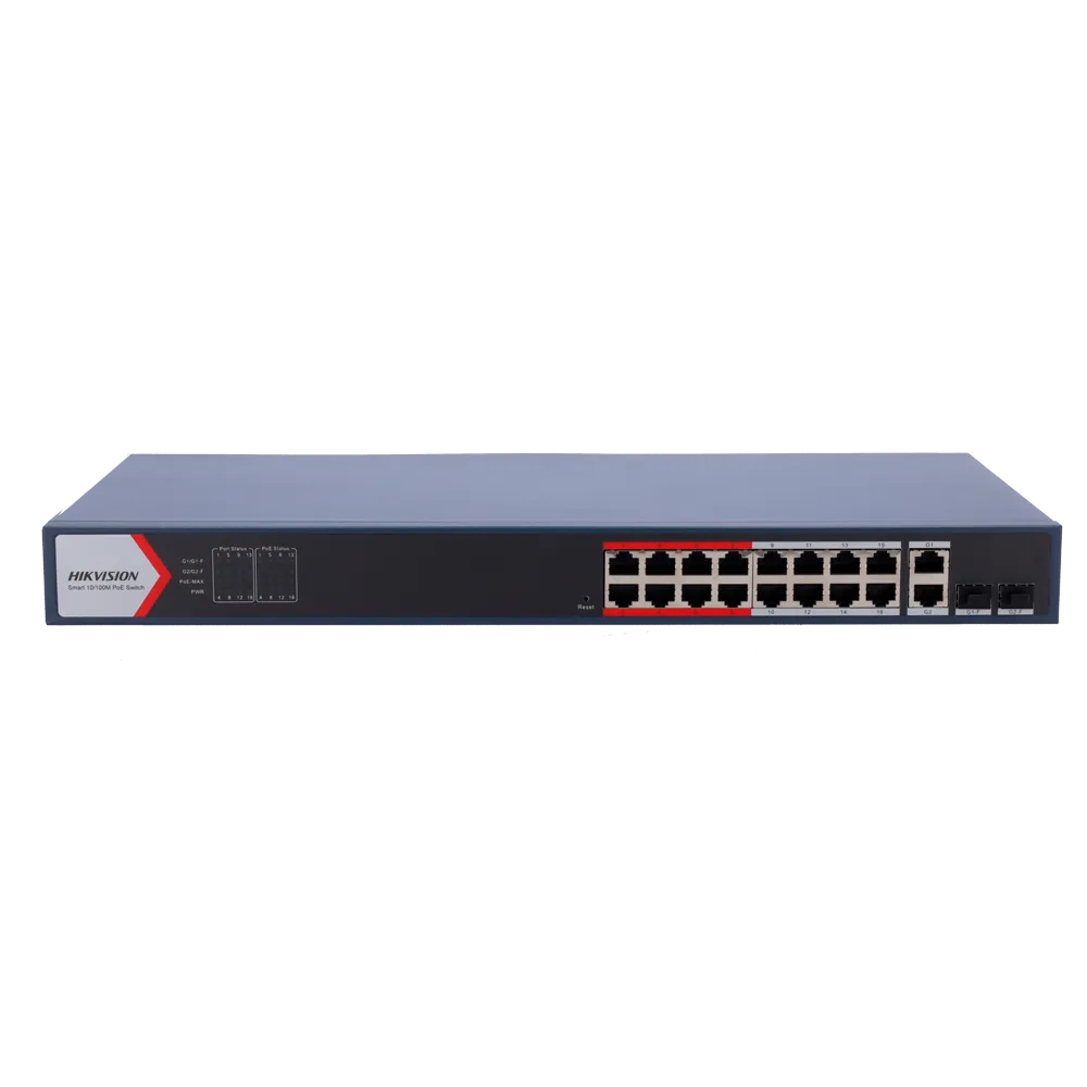 Switch Gigabit PoE Gestionable HIKVISION DS-3E1318P-EI(B)