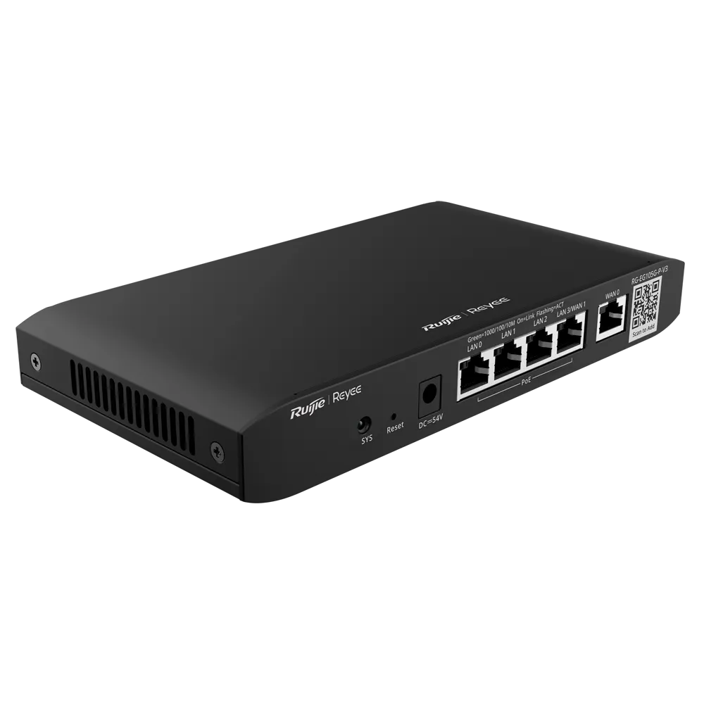Router PoE Industrial Reyee RG-EG105G-P-V3 Gestión Cloud