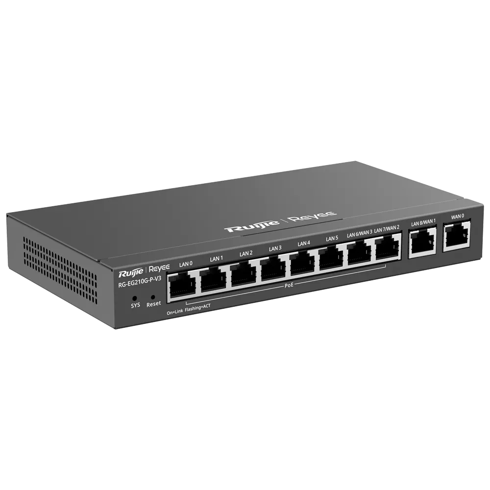 Router Industrial PoE Reyee RG-EG210G-P-V3 Gestión Cloud