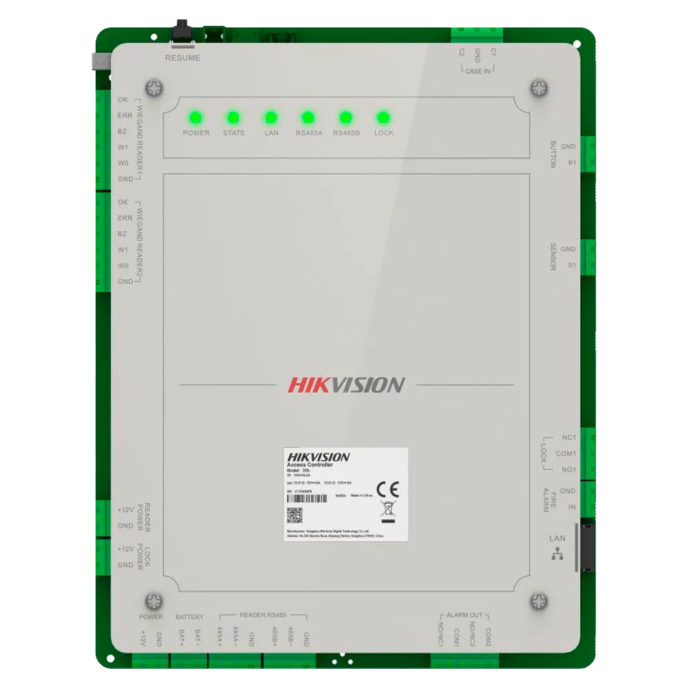 Controladora Acceso DS-K2621X(P) Hikvision Multi-identificación