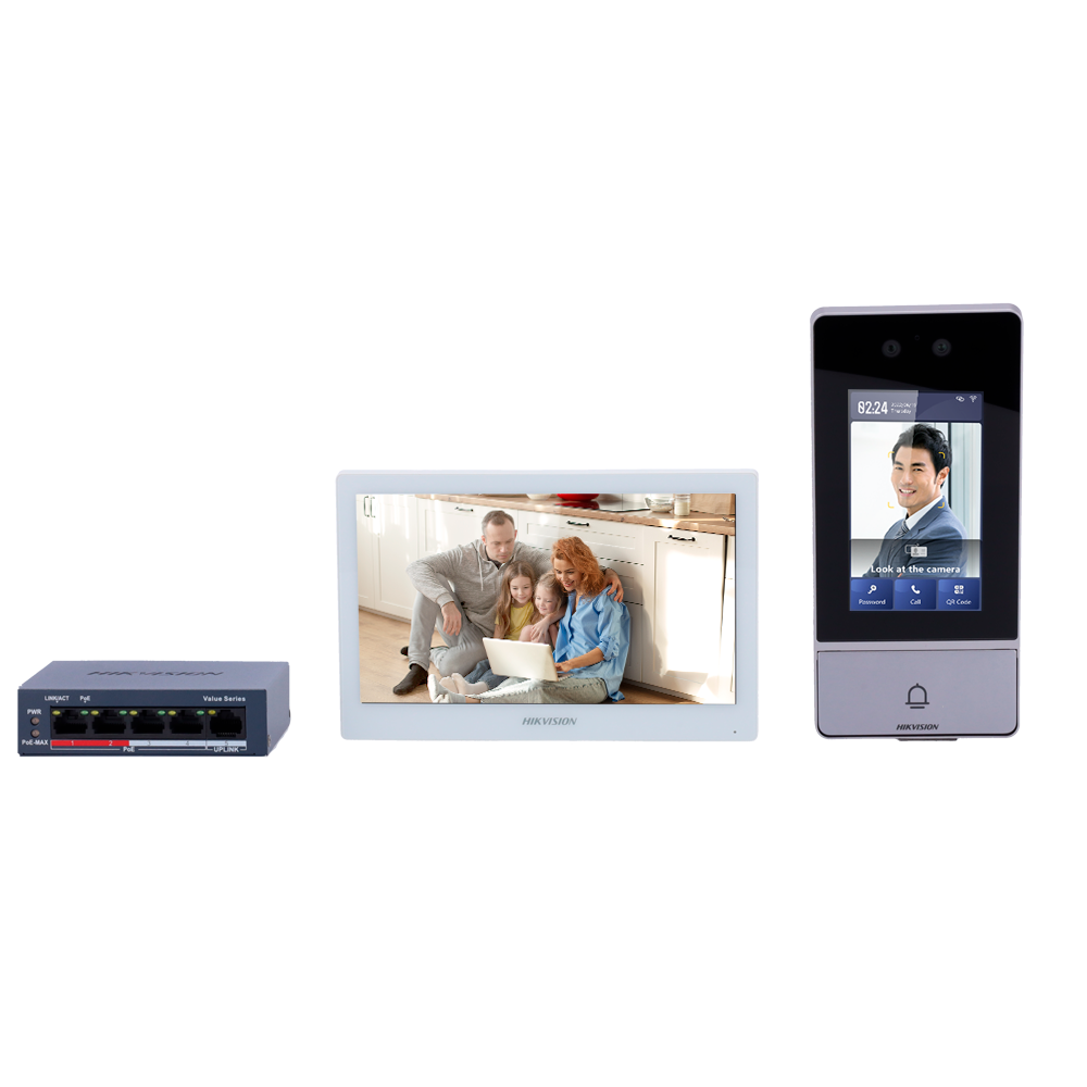 Kit Videoportero IP WiFi PoE Hikvision DS-KIS902-S - Reconocimiento facial - Imagen 2