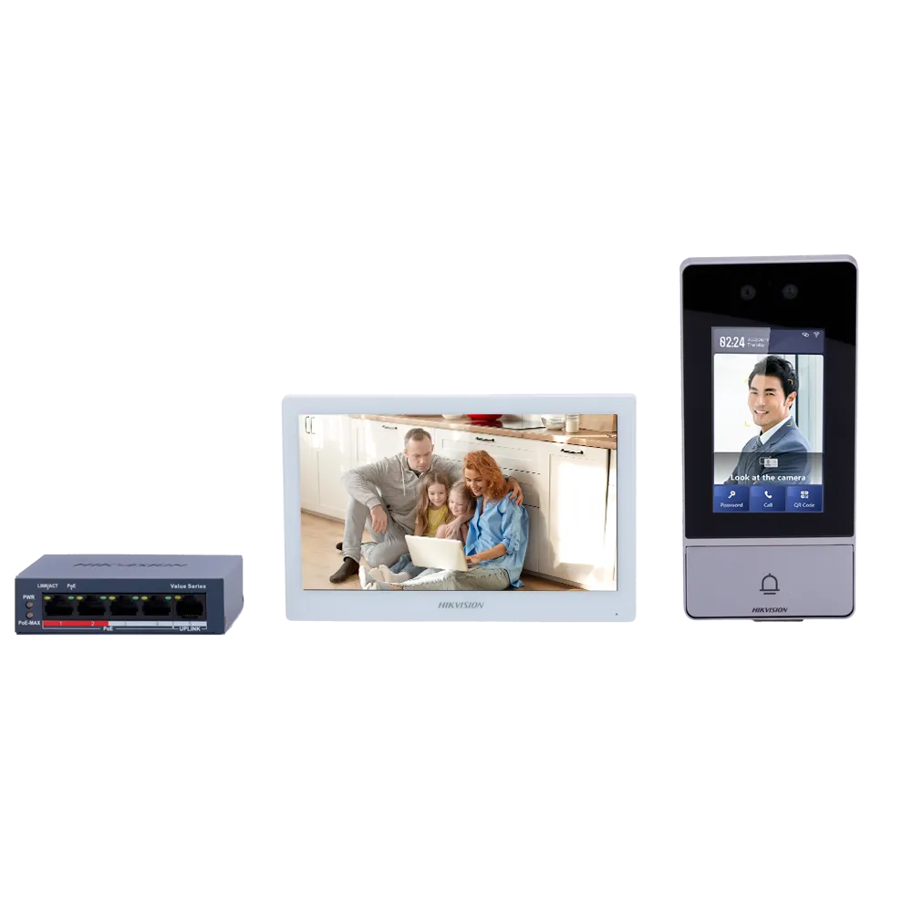 Kit Videoportero IP WiFi PoE Hikvision DS-KIS902-S
