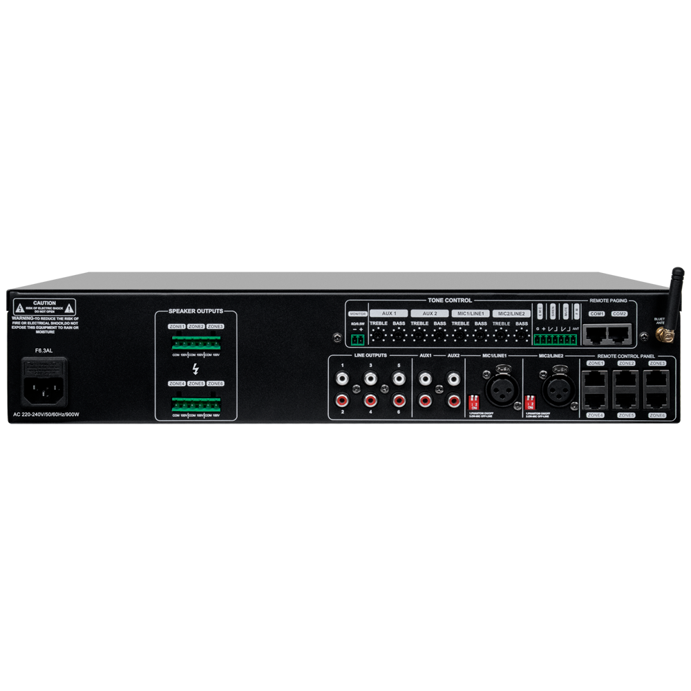 DSPPA - DSPPA-DMA6112 - Amplificador 6x120W 100V - Imagen 2