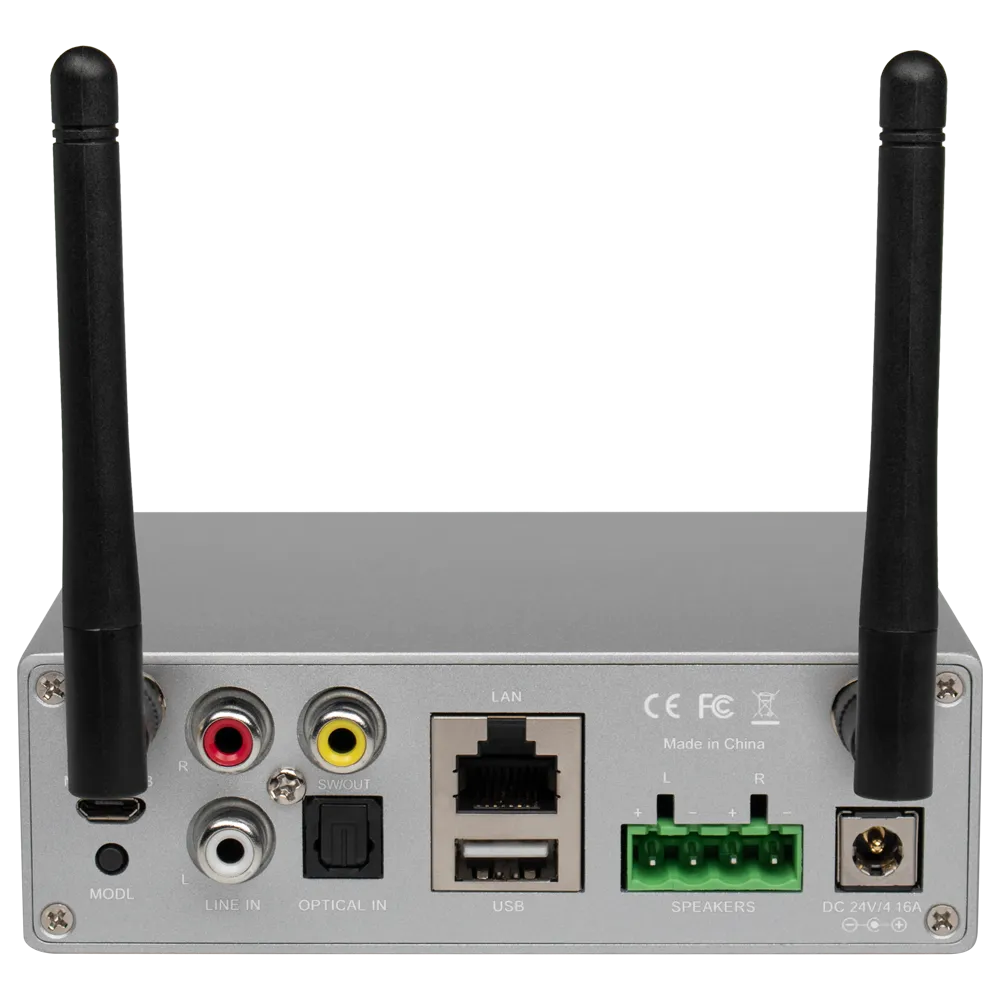 Amplificador Estéreo WiFi DSPPA-DW0250 2x60W Bluetooth USB