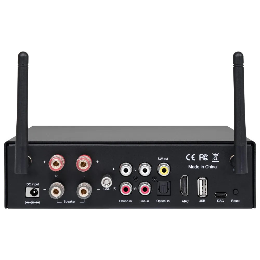 DSPPA-MINI502 Amplificador Estéreo 2x50W Bluetooth USB