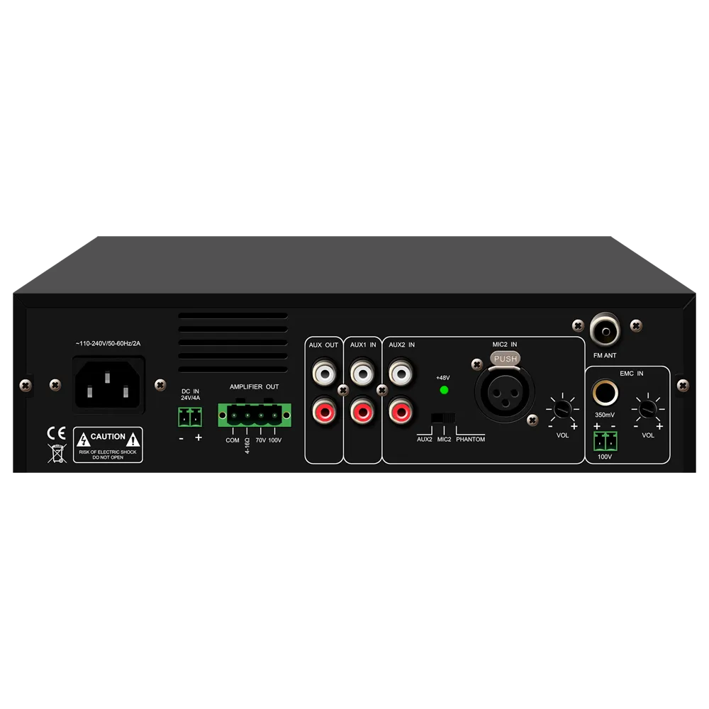 DSPPA-MP35UB Amplificador Mezclador 35W 100V USB Bluetooth