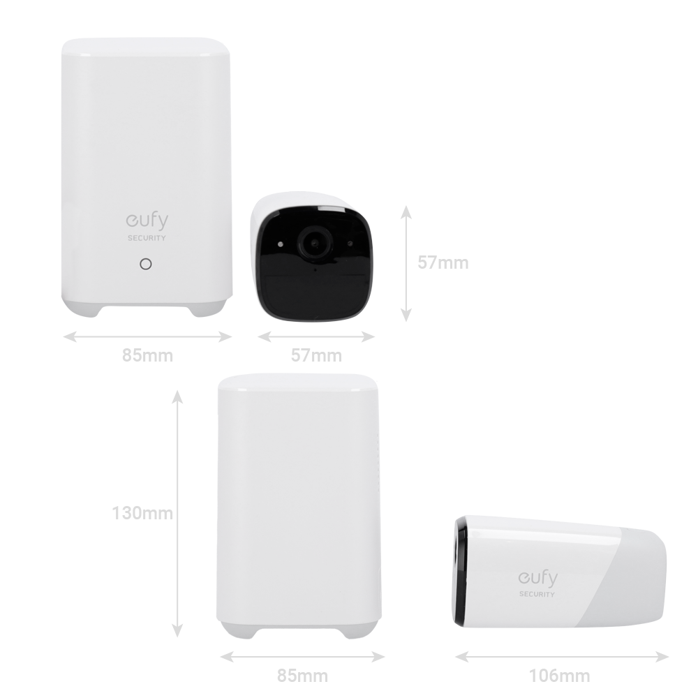 Eufy EUFY-CAM2PRO-S221 Kit batería 2K WiFi 2.4 - Imagen 2