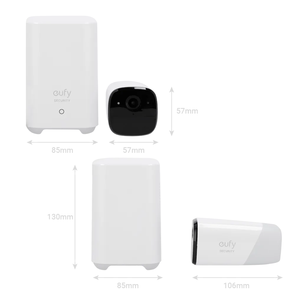 Eufy EUFY-CAM2PRO-S221 Kit Videovigilancia 2K WiFi Batería