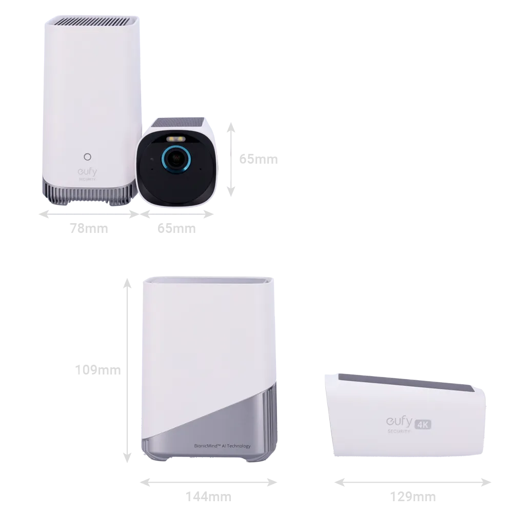 Eufy EUFY-CAM3-S330 Kit Cámara Solar 4K WiFi con Batería