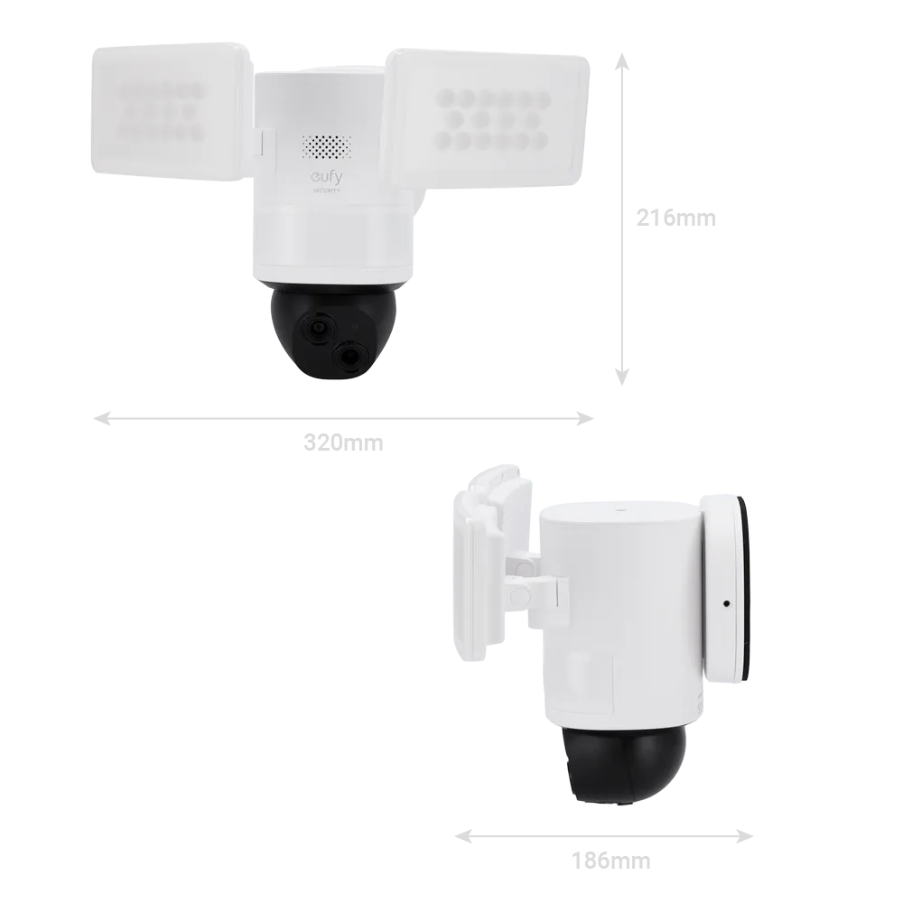 Eufy EUFY-FLOODLIGHTCAM-E340 Cámara 2K WiFi Dual Exterior