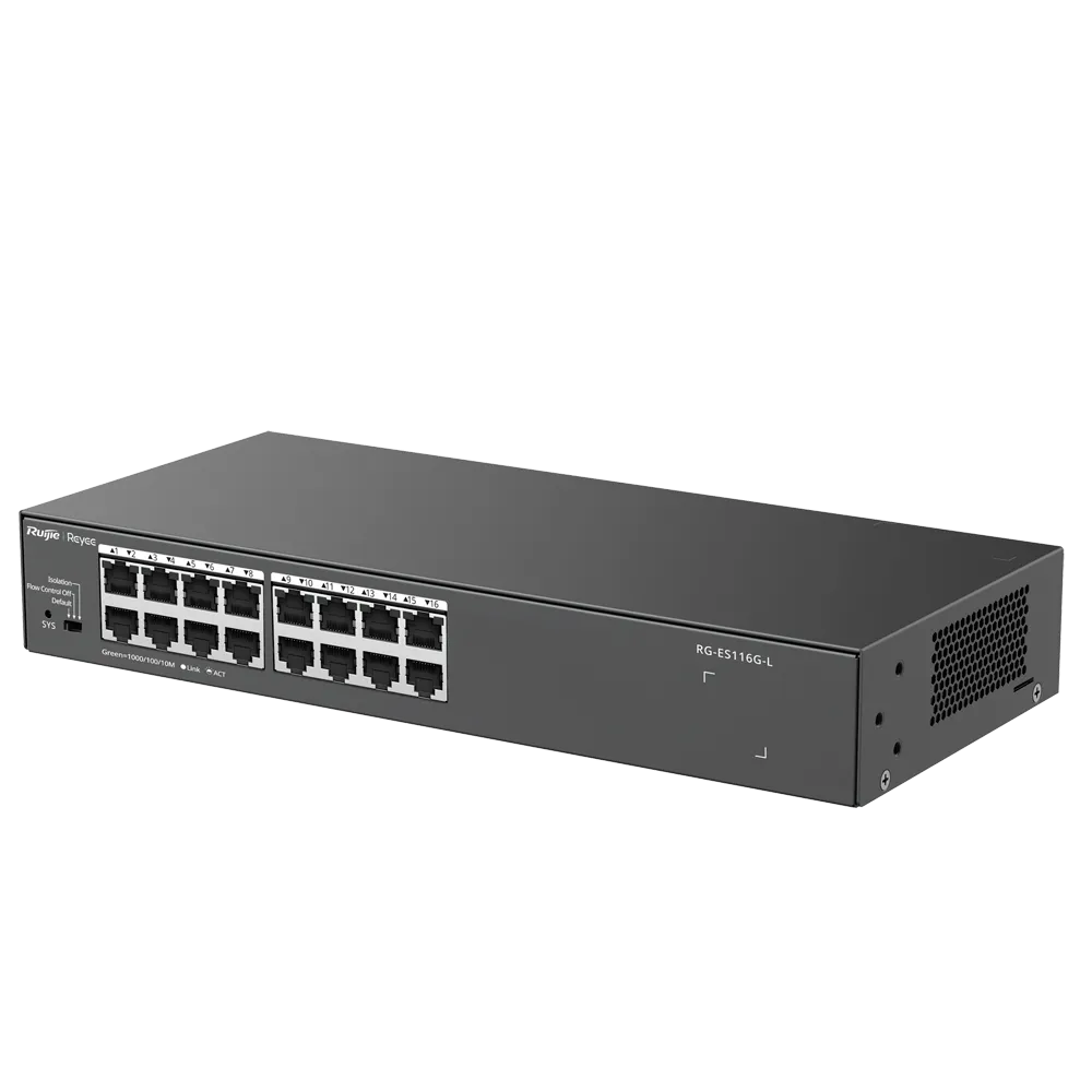 Switch Gigabit 16 Puertos RG-ES116G-L Reyee Sin PoE