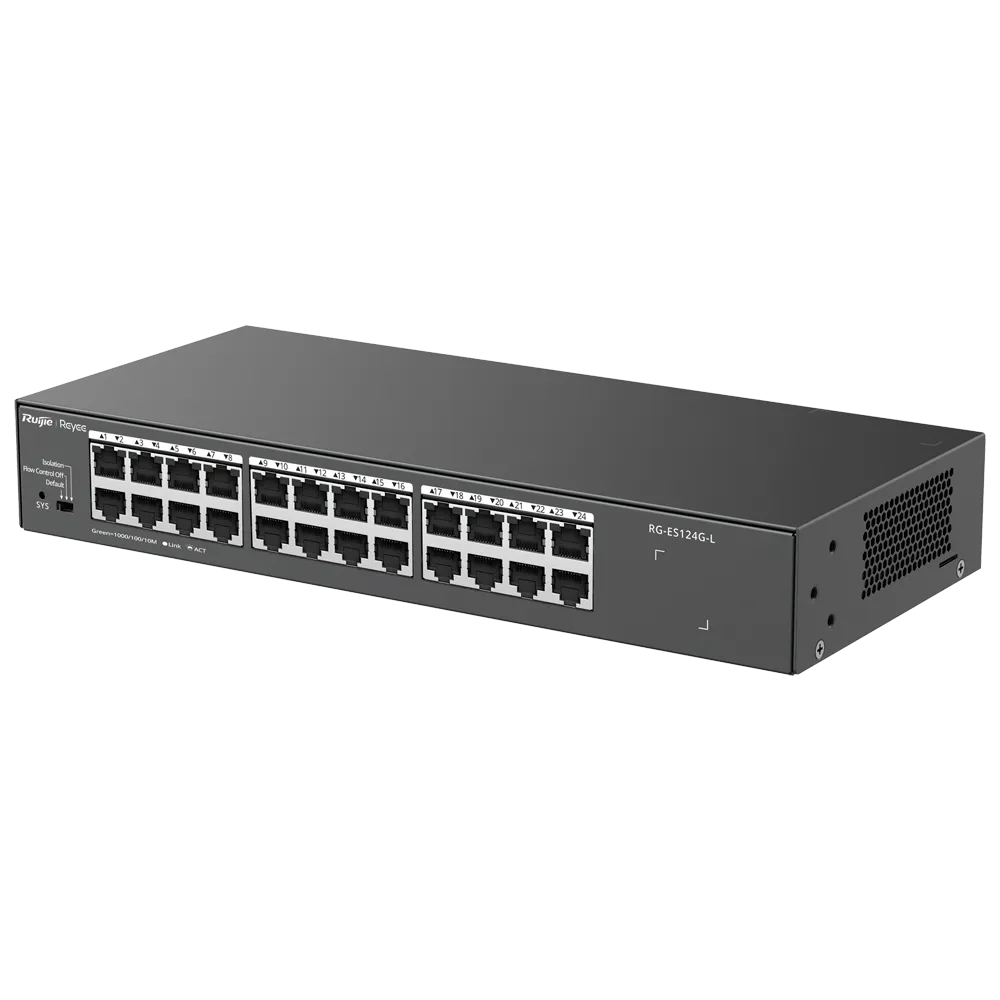 Switch Gigabit 24 Puertos RG-ES124G-L Sin PoE Reyee