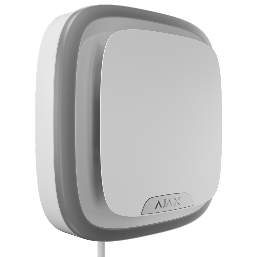 AJAX - FIBRA-STREETSIRENPLUS-W - Sirena exterior Fibra Cableada con flash 107 dB IP54 blanco Grado 3 NFA2P - Imagen 2