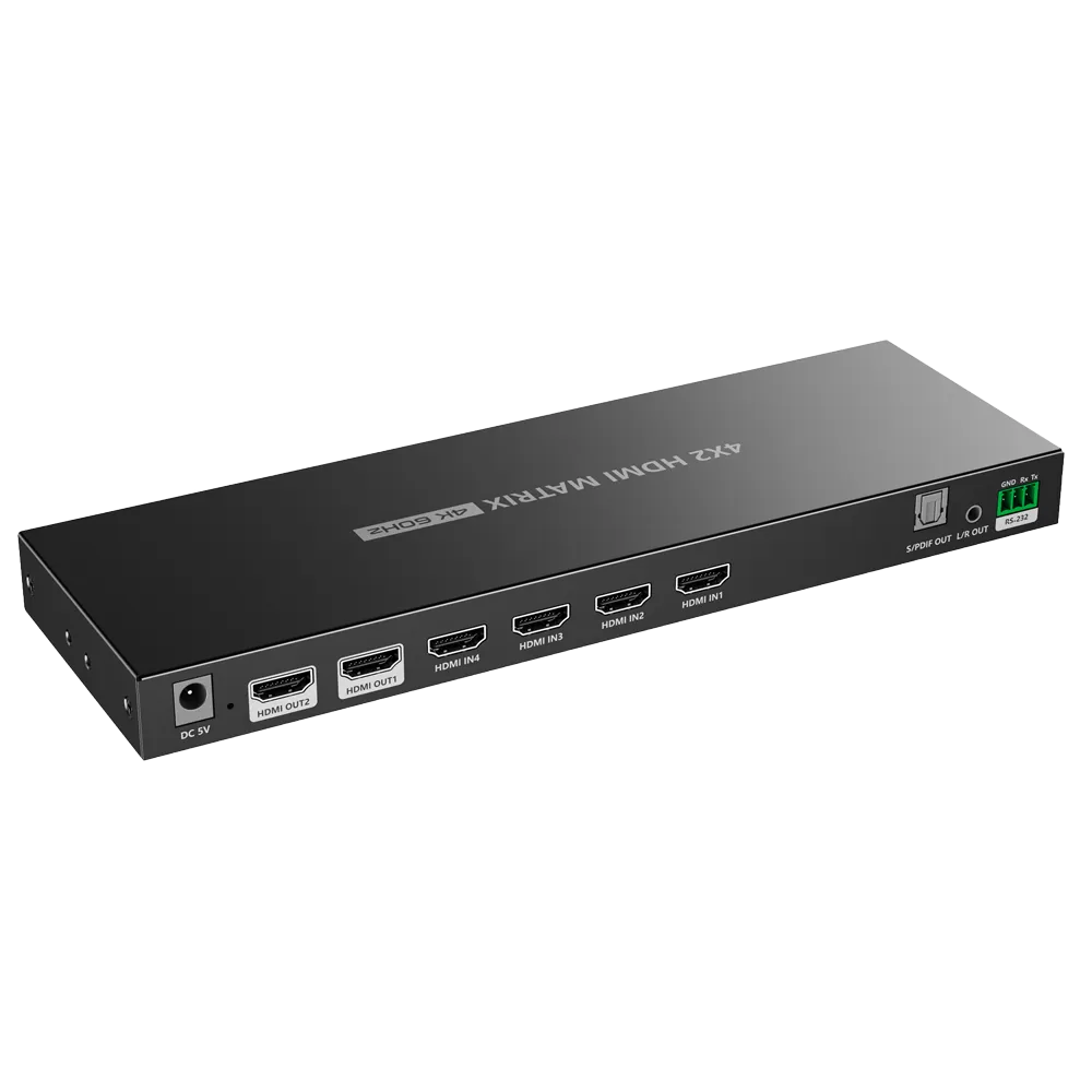Matriz HDMI 4x2 4K 60Hz HDMI-MX-4x2-4K60 Profesional