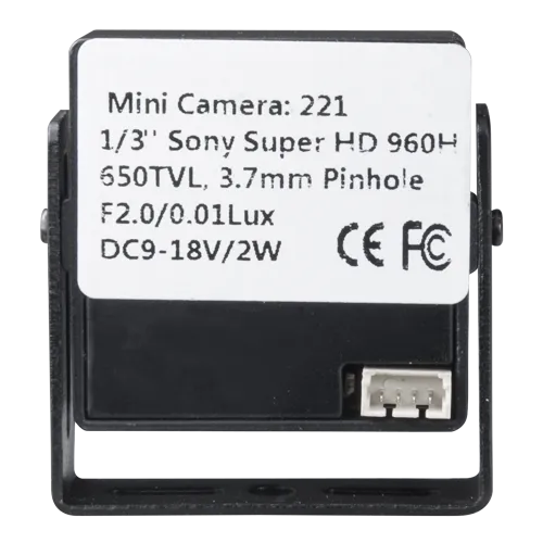 Cámara IP Miniatura MC221J HD 4en1 Lente 3.7mm