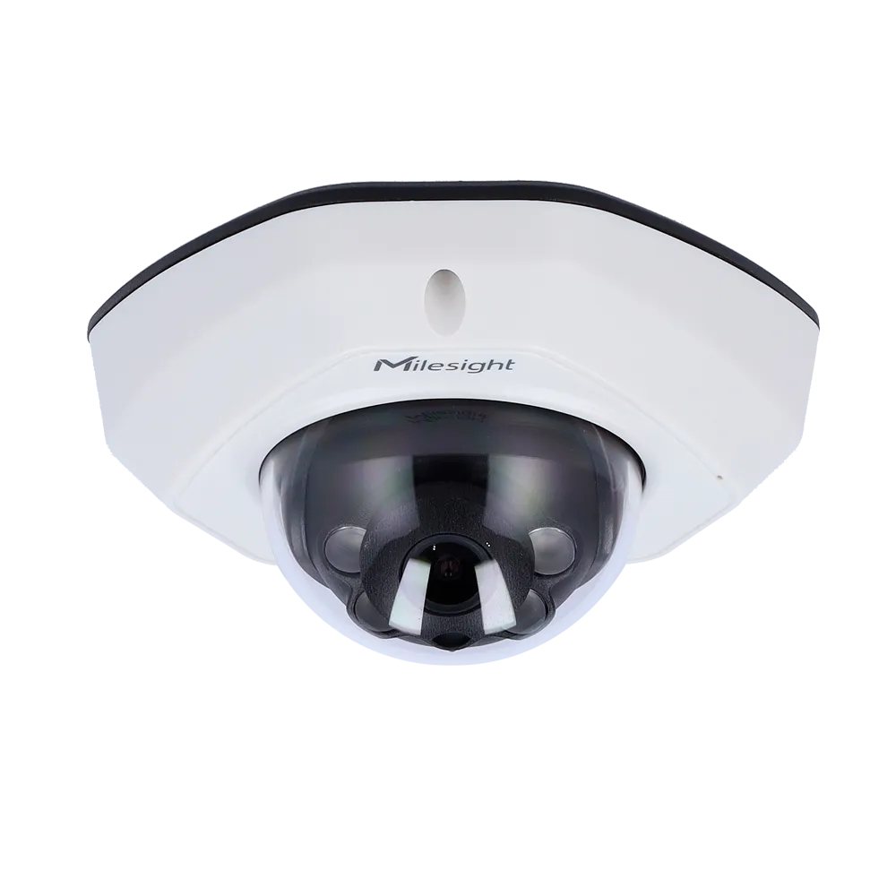 Milesight MS-C4573-PD Cámara Mini Domo IP 4MP Exterior IR PoE