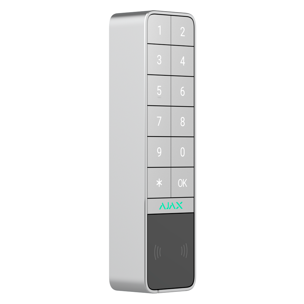 AJAX - AJ-KEYPADOUTDOOR-W - KeyPad Outdoor Jeweller RFID blanco - Imagen 2