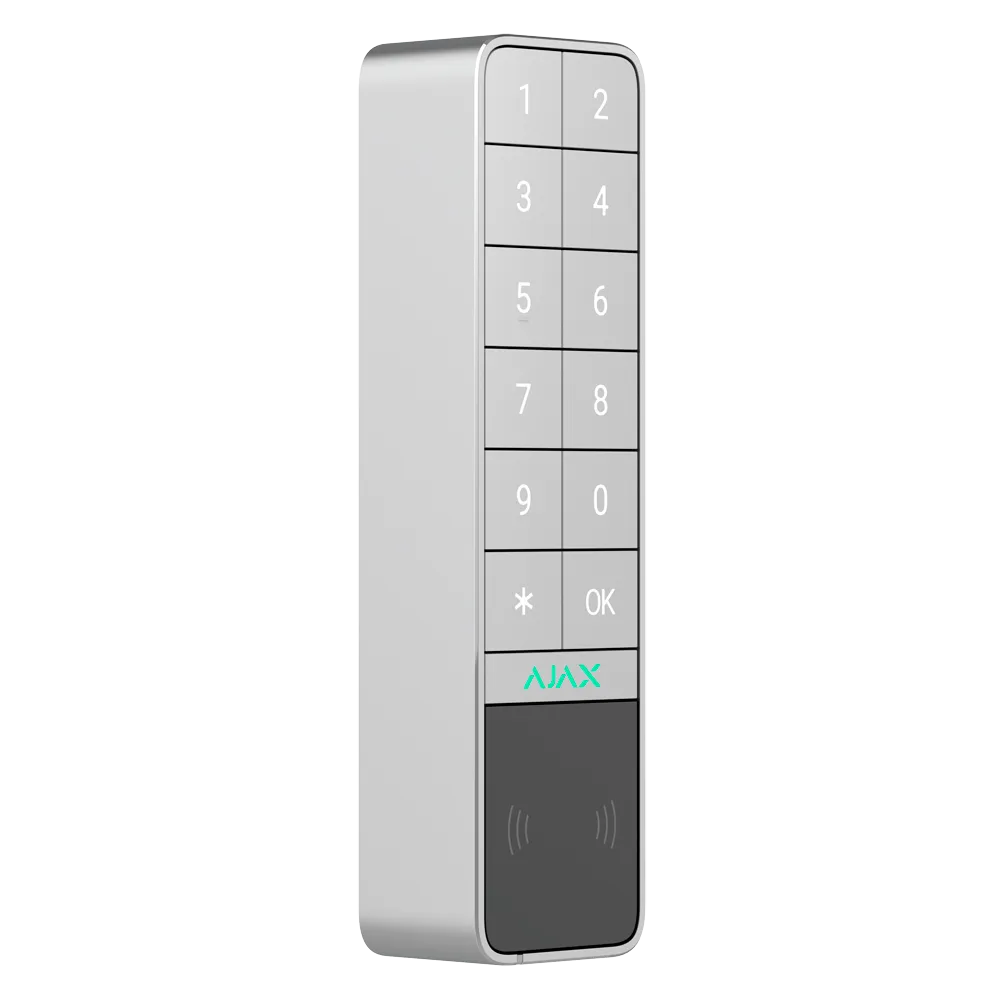 AJAX KeyPad Outdoor Jeweller AJ-KEYPADOUTDOOR-W RFID Blanco