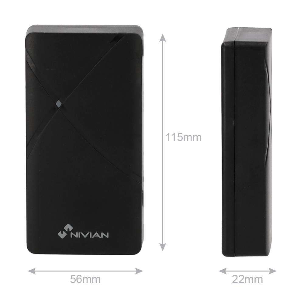 Control de acceso autónomo - Acceso por tarjeta EM - Salida de relé y pulsador - Marca Nivian Retail - Imagen 2