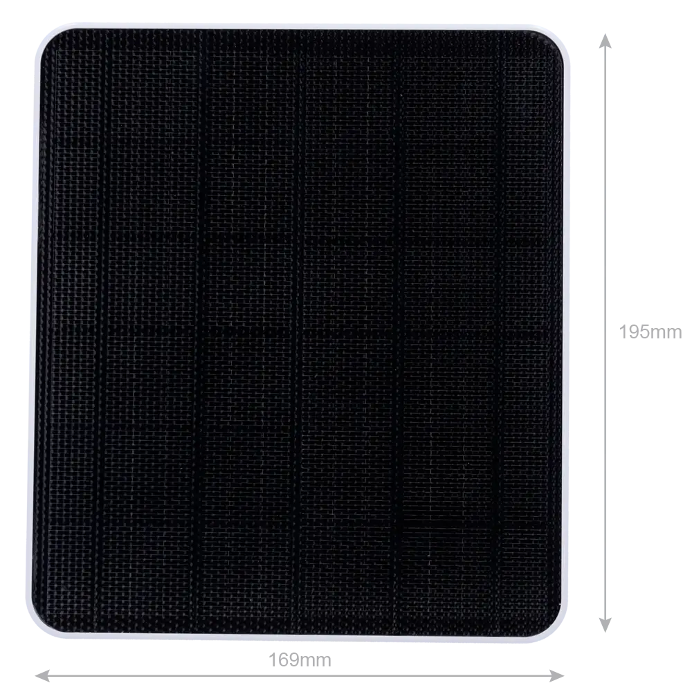 Panel Solar Nivian NV-SOLAR5V-6W para Cámaras IP 5V USB-C