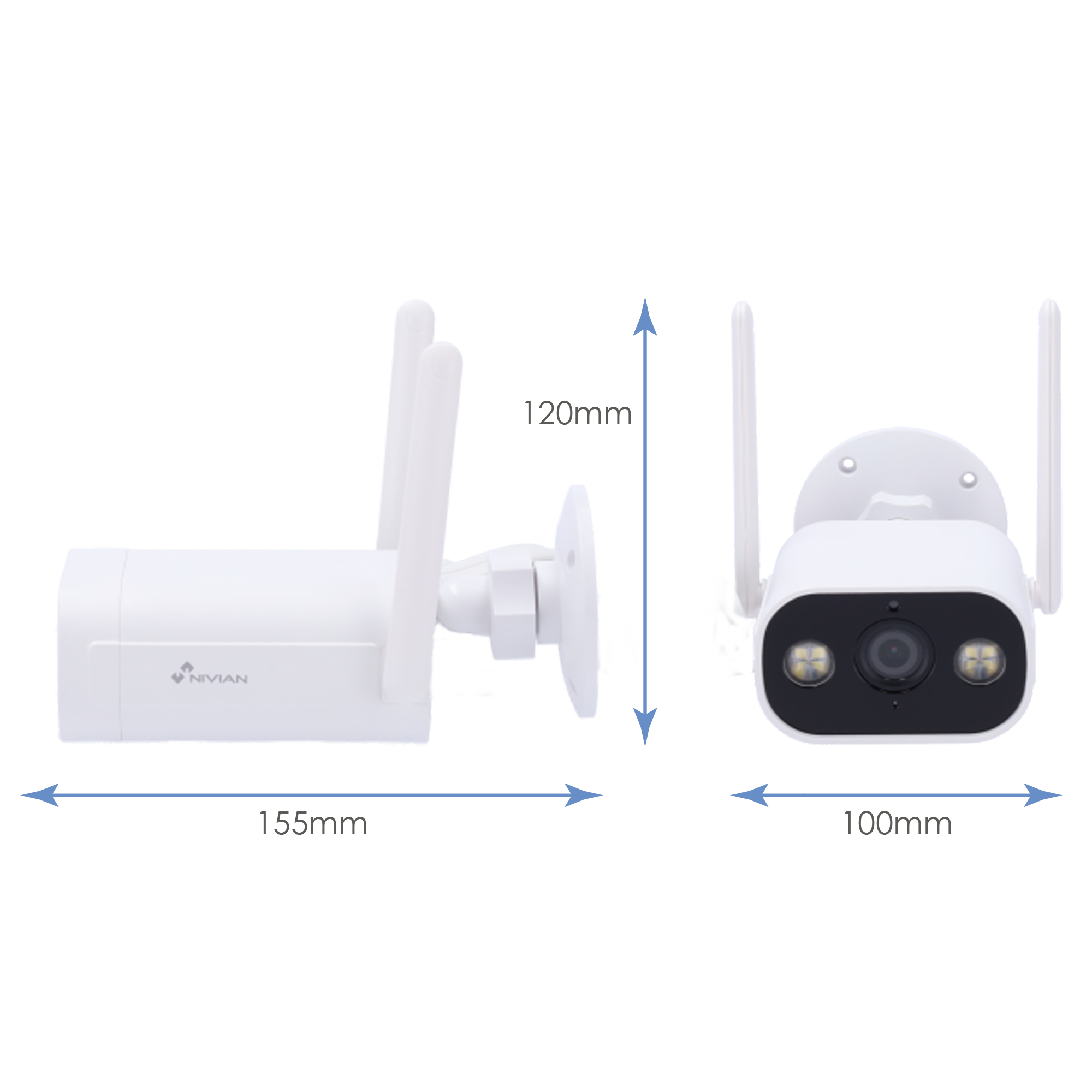 Nivian NVS-IPC-02-L Cámara 3MP WiFi 2.4 Exterior - Imagen 2