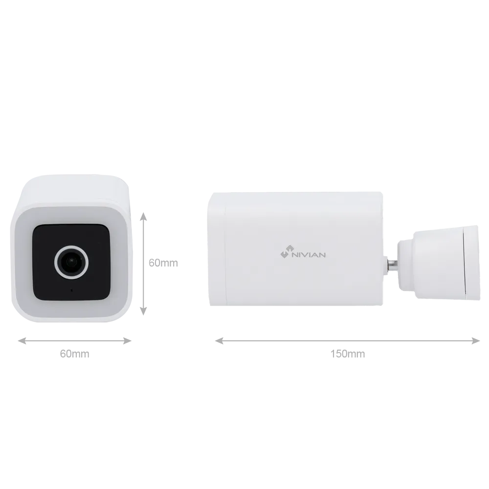 Nivian NVS-IPC-03-L Cámara 4MP WiFi 2.4GHz Exterior