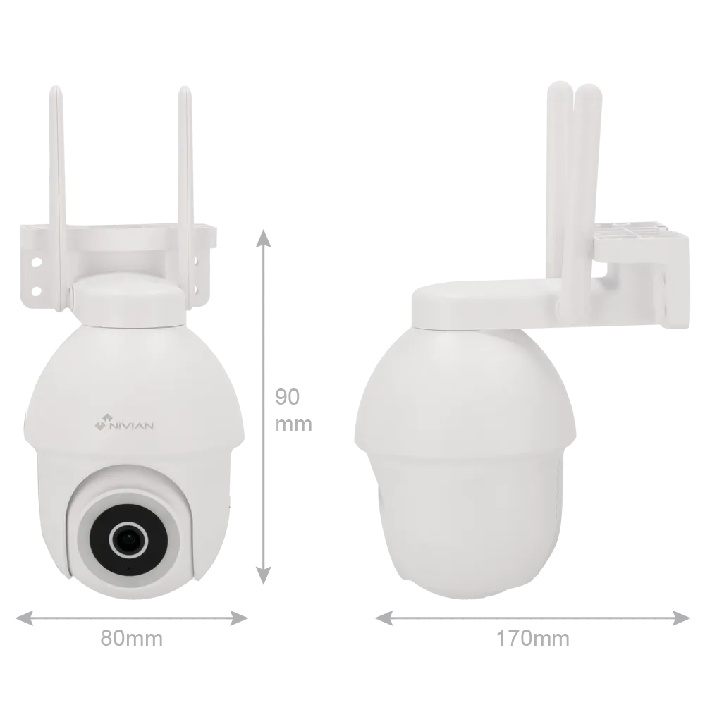Cámara WiFi Exterior 4MP Nivian NVS-IPC-0S3 Autotracking