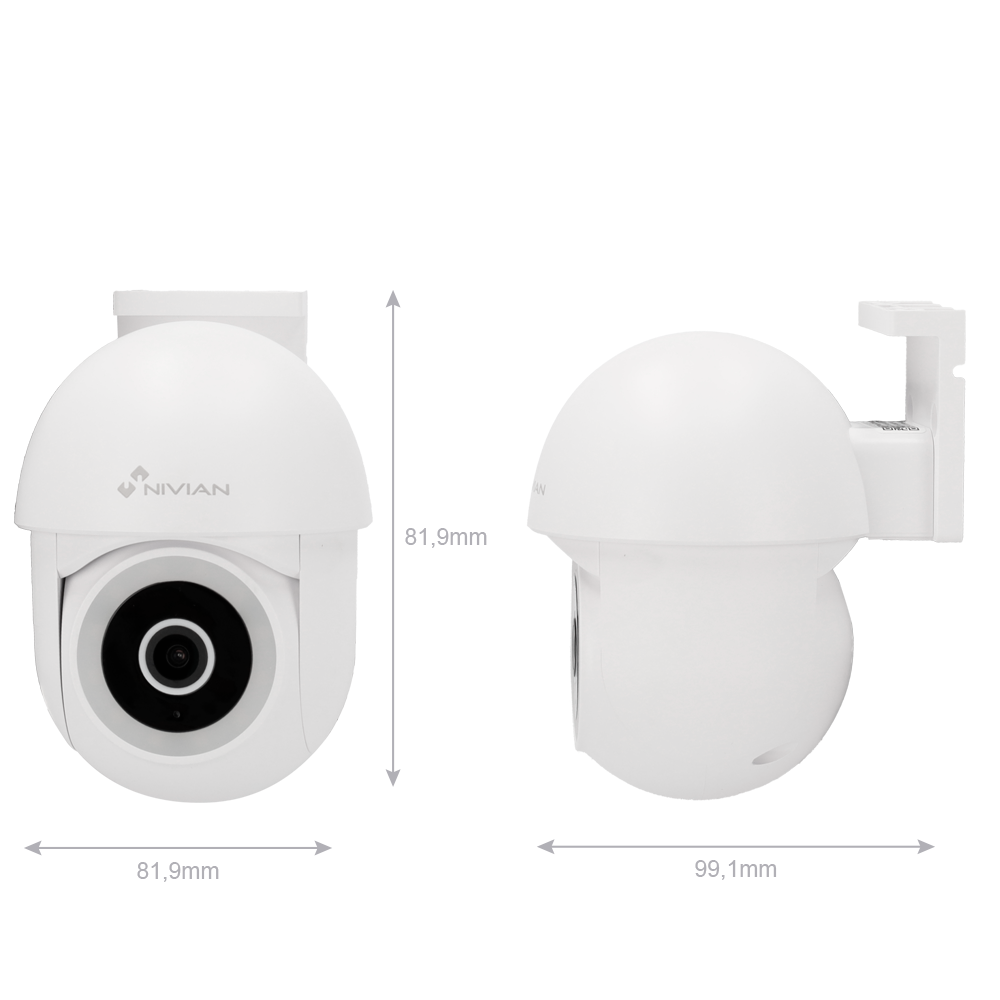 Nivian NVS-IPC-0S4-L-MINI Cámara 3MP WiFi 2.4 Exterior - Imagen 2