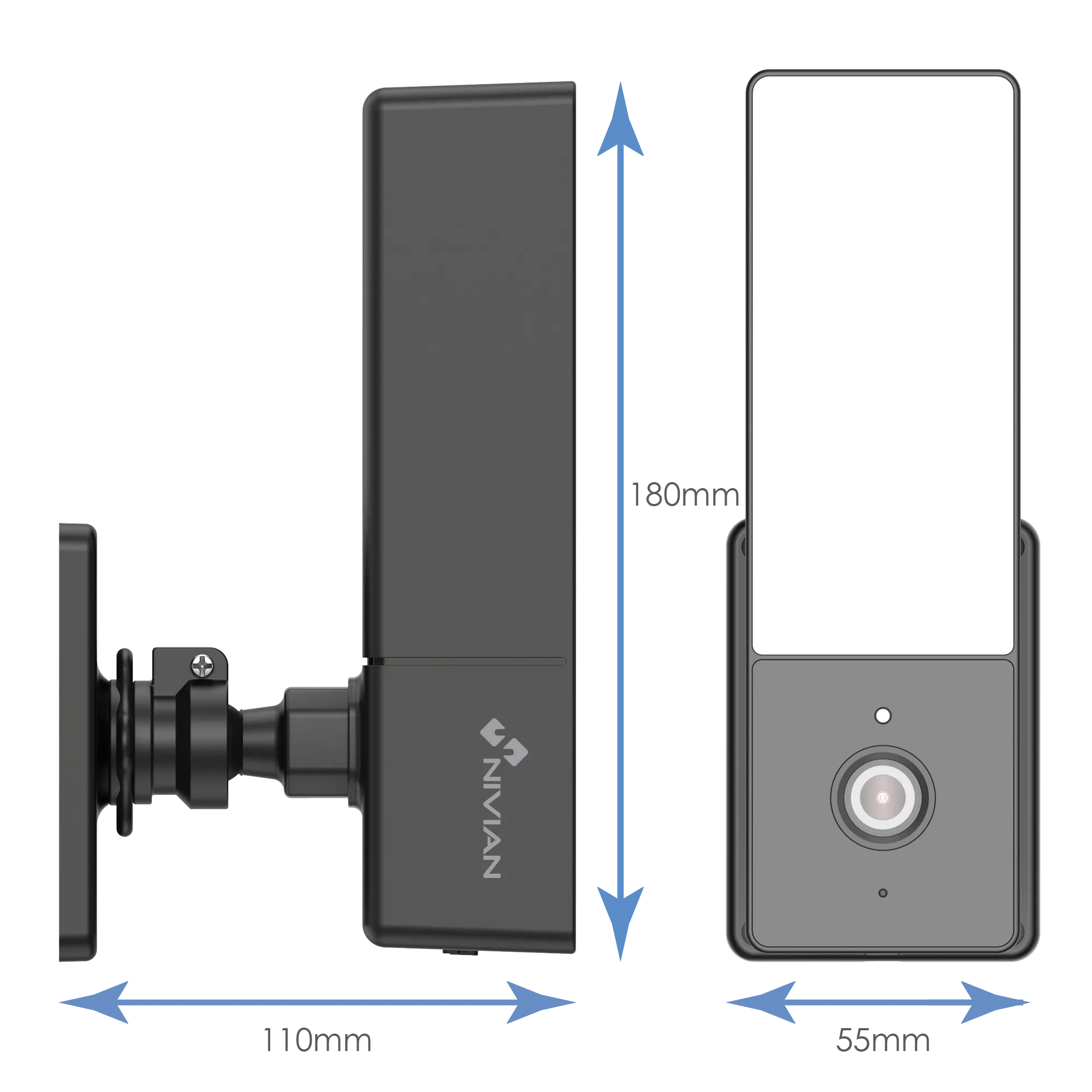 Nivian NVS-IPC-L1 Cámara 1080p WiFi Exterior con Foco LED