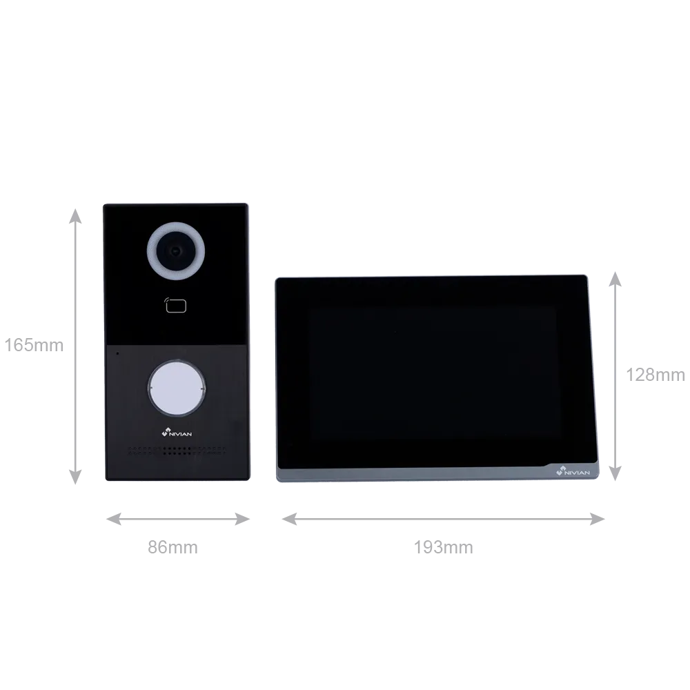 Kit Videoportero 2 Hilos Nivian NVS-VIDEOINTERCOM-2W Full HD