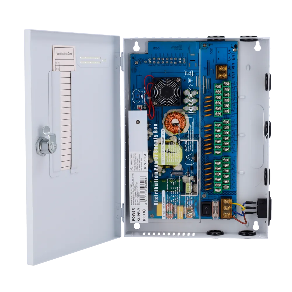 Caja Distribución PD-250-18-FUSE 18 Salidas 12V 250W Dahua