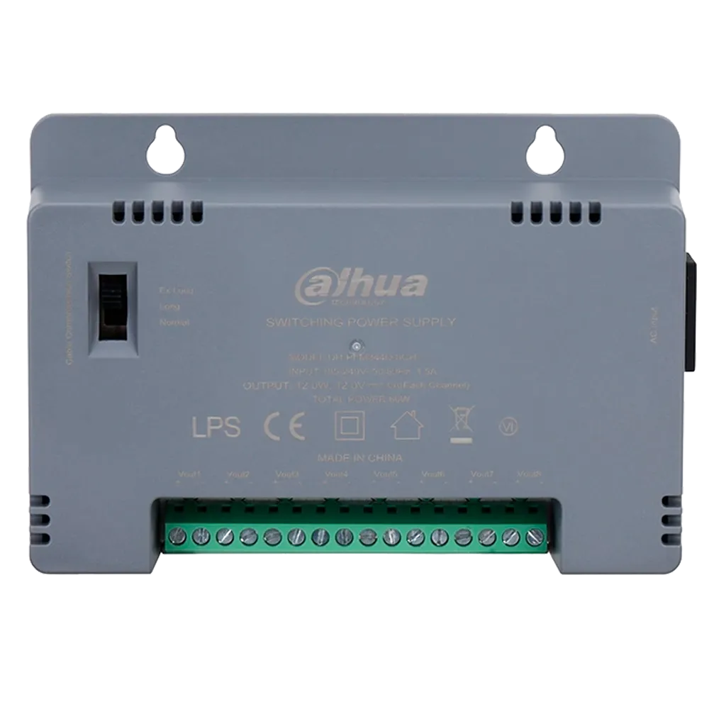 Dahua PFM344D-8CH Fuente Alimentación 12V 60W 8 Canales