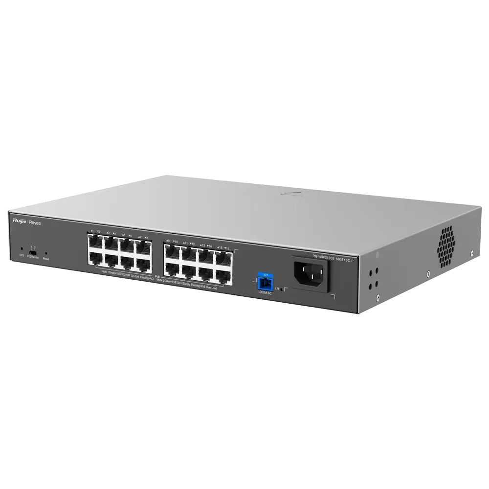 RG-NBF2100S-16GT1SC-P Switch PoE 240W Gestionado Cloud