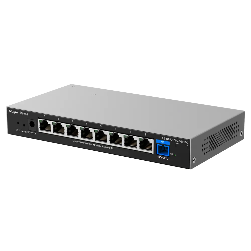 Switch Cloud RG-NBF2100S-8GT1SC 8 Puertos Gigabit + SFP