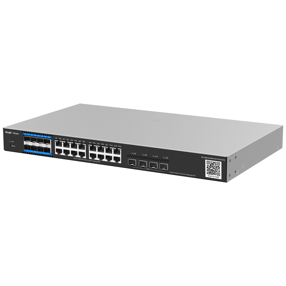 RG-NBF5200M-8FS16GT4XS - Switch L3 16P 4xSFP+ Cloud - Imagen 2