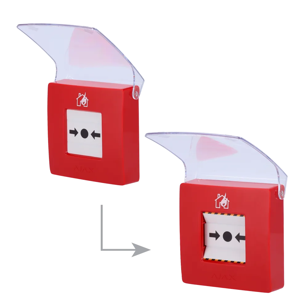 AJAX AJ-MANUALCALLPOINT-RED Pulsador Manual Jeweller