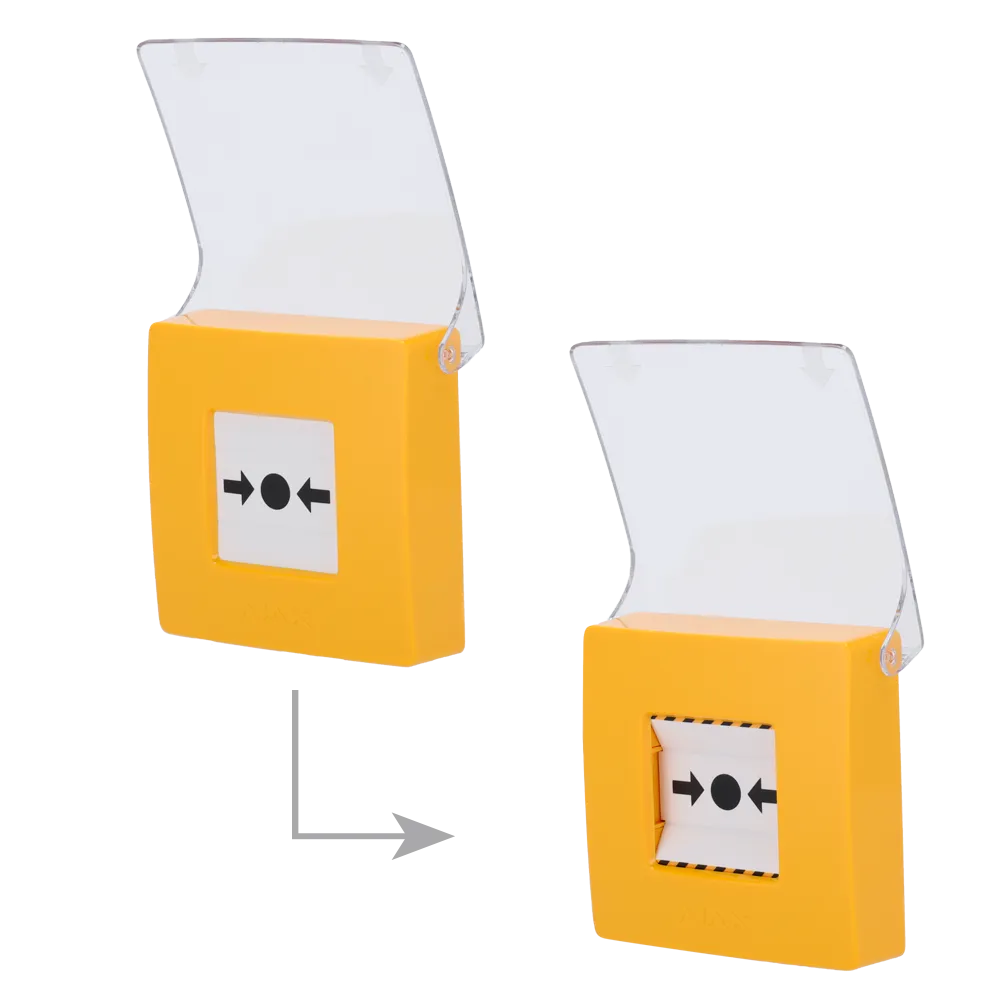 AJAX AJ-MANUALCALLPOINT-YELLOW Pulsador Manual Amarillo
