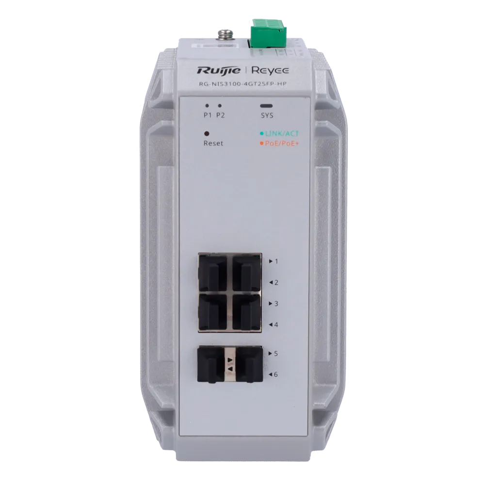 Switch Industrial PoE Gestionable RG-NIS3100-4GT2SFP-HP