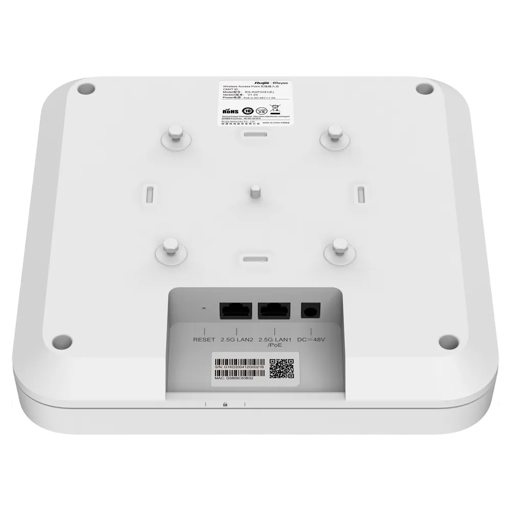 Punto de Acceso Wi-Fi 6 Reyee RG-RAP2260(H) Dual Band PoE
